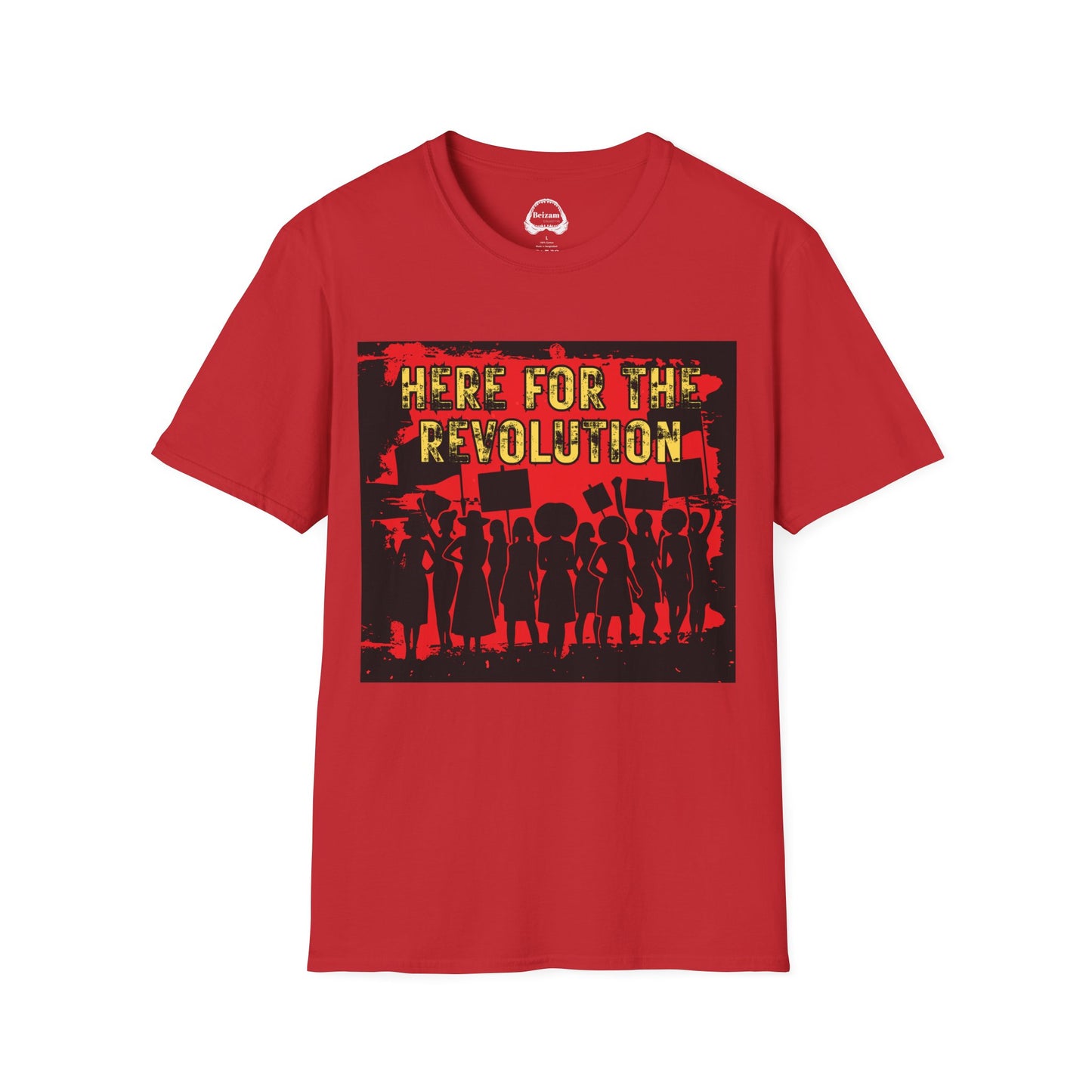 Revolution Protest T-Shirt — "Here For The Revolution" Graphic Tee