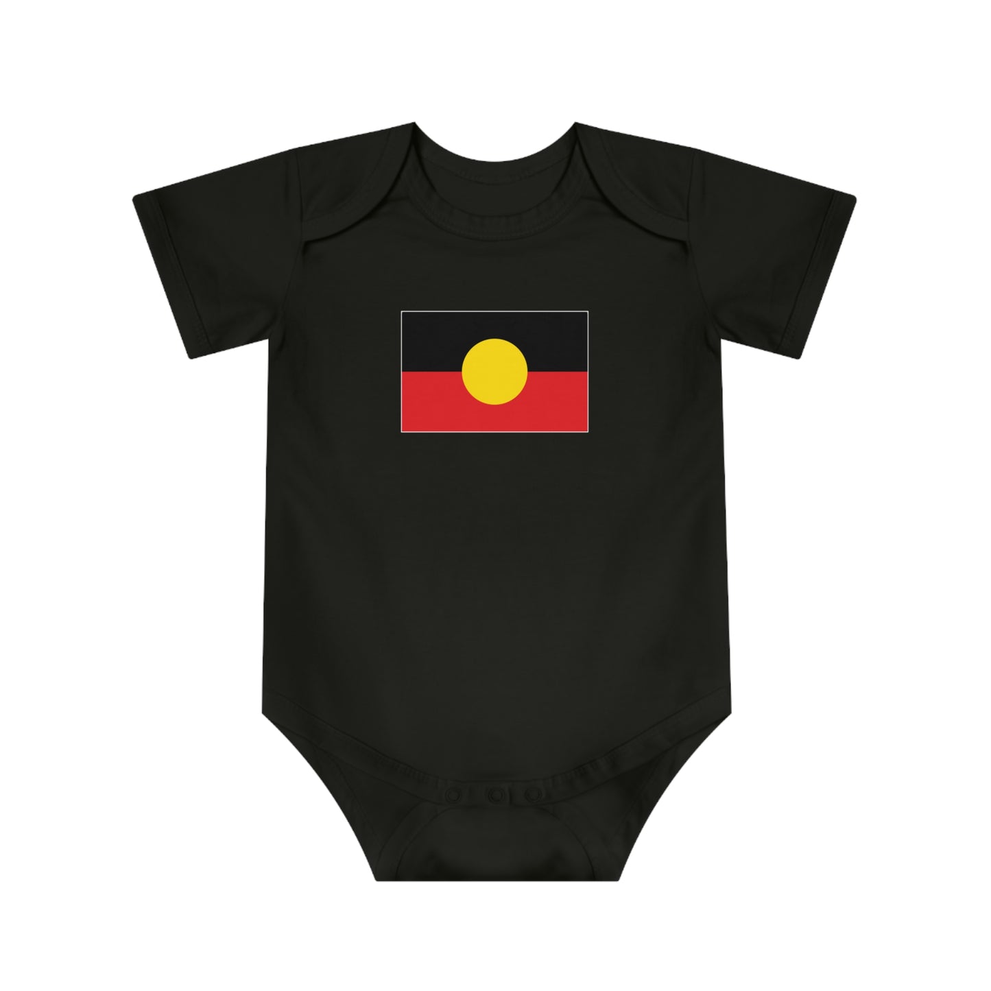 Aboriginal Flag Baby Bodysuit