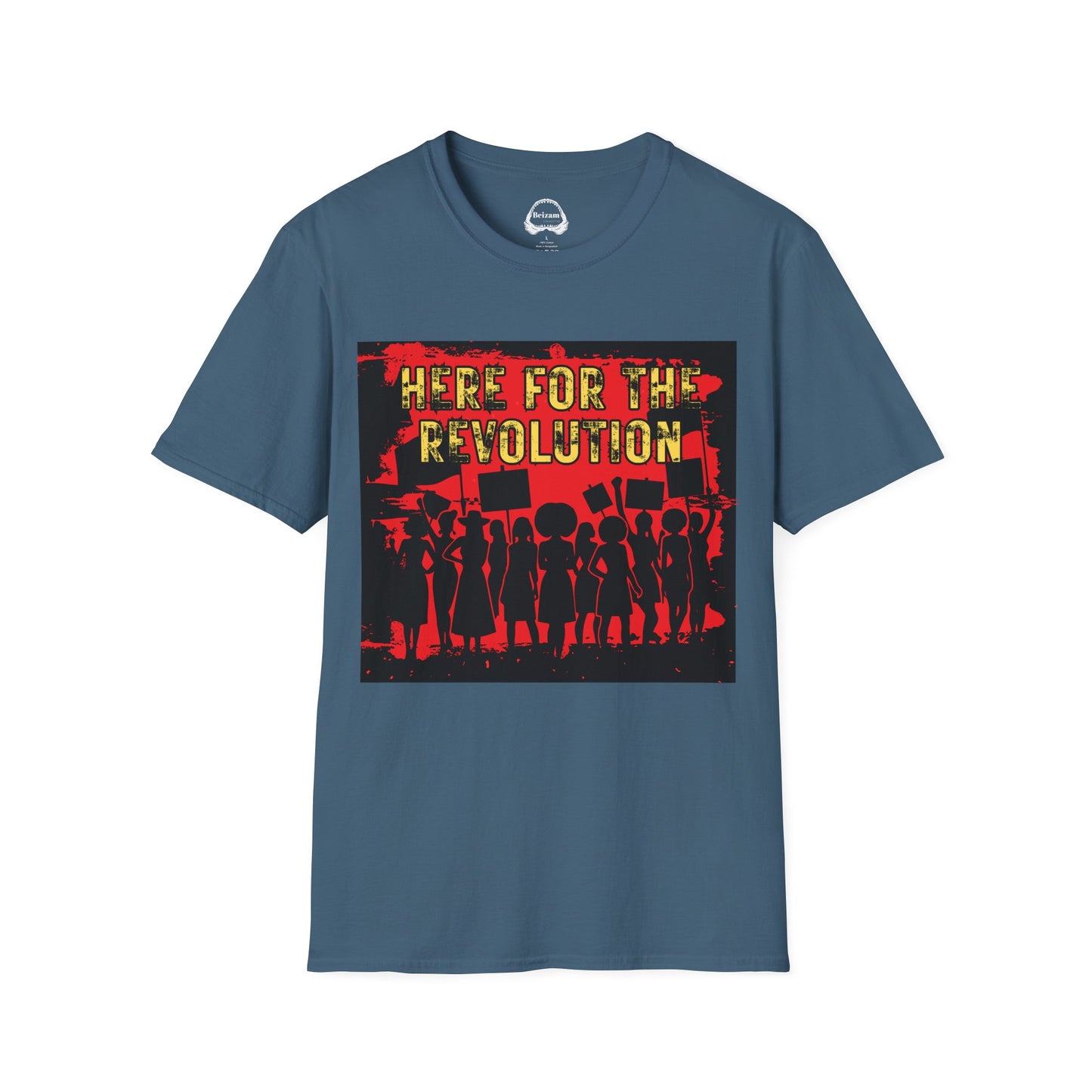 Revolution Protest T-Shirt — "Here For The Revolution" Graphic Tee