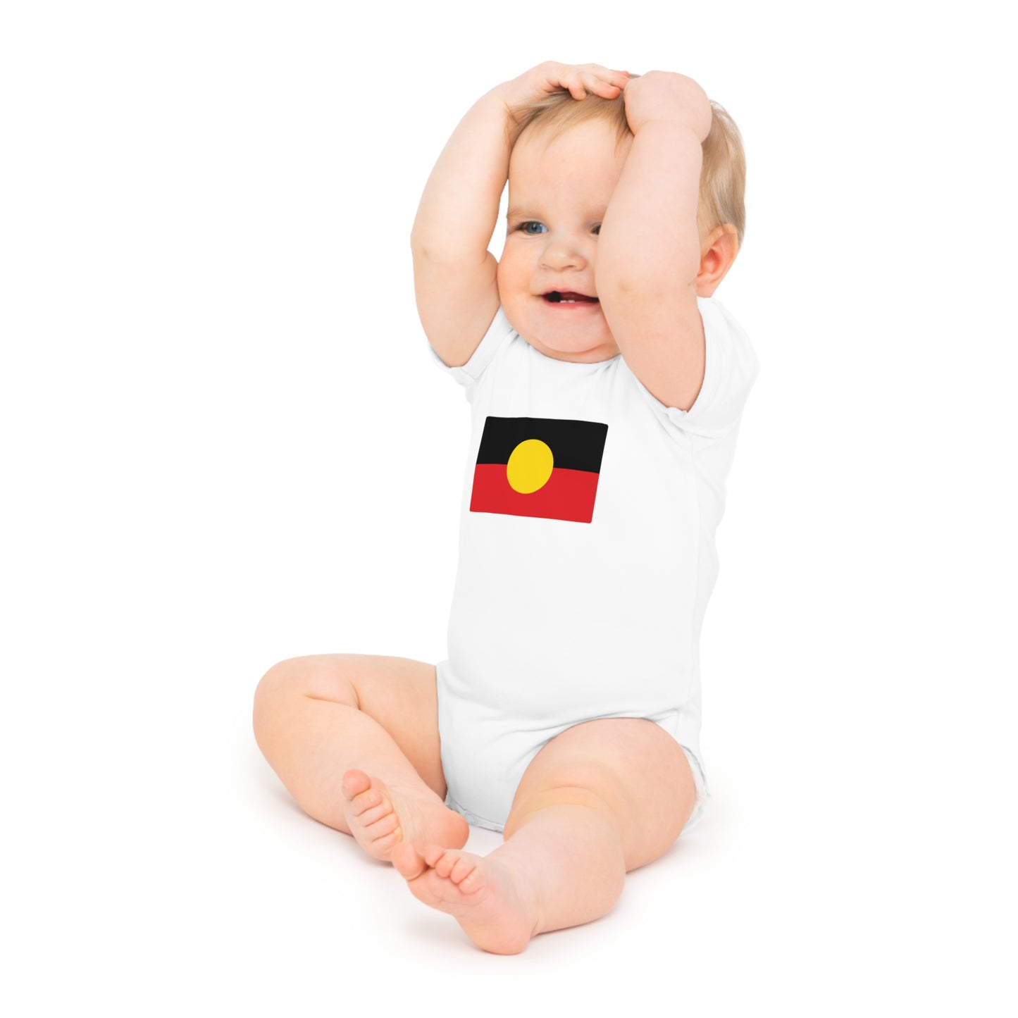 Aboriginal Flag Baby Bodysuit