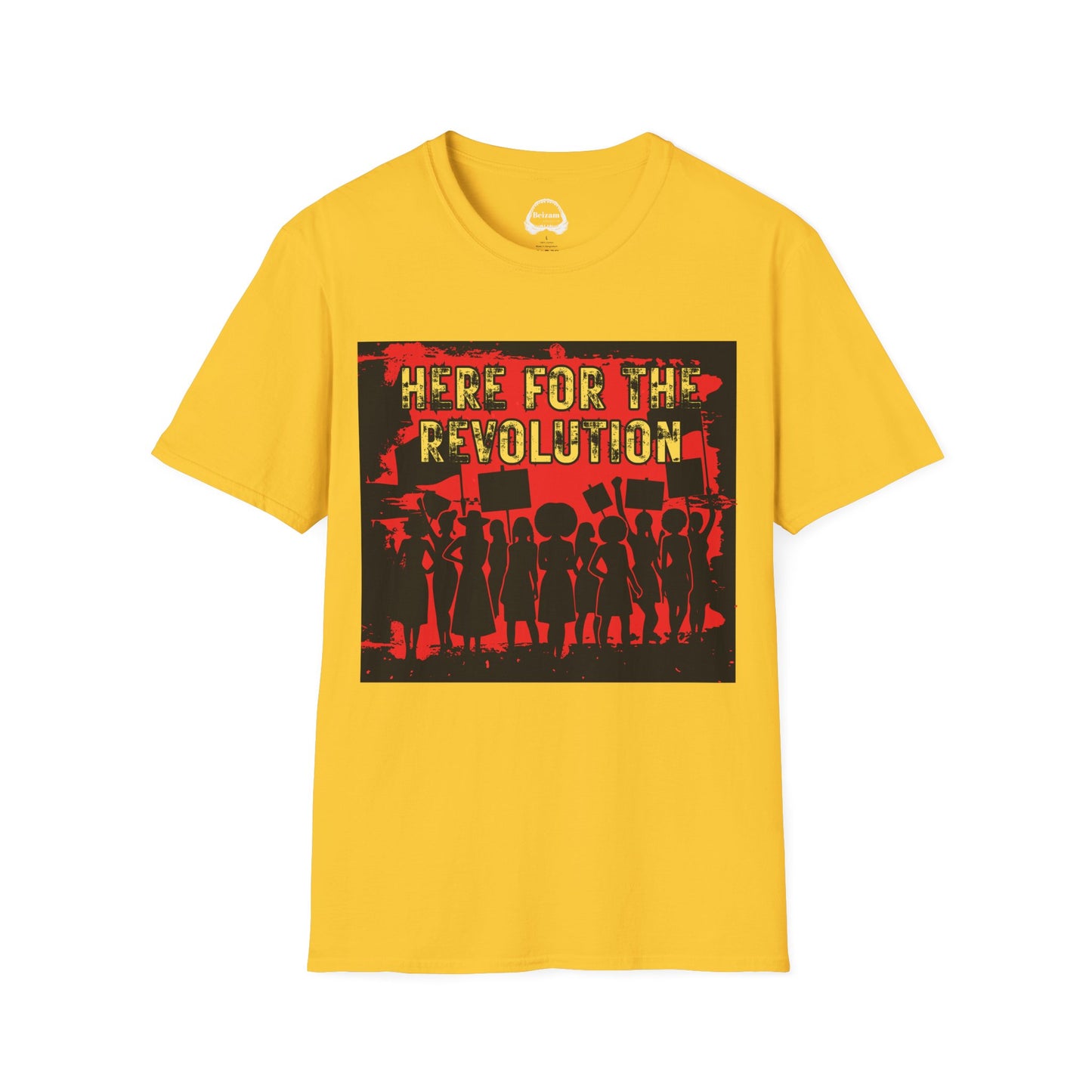Revolution Protest T-Shirt — "Here For The Revolution" Graphic Tee