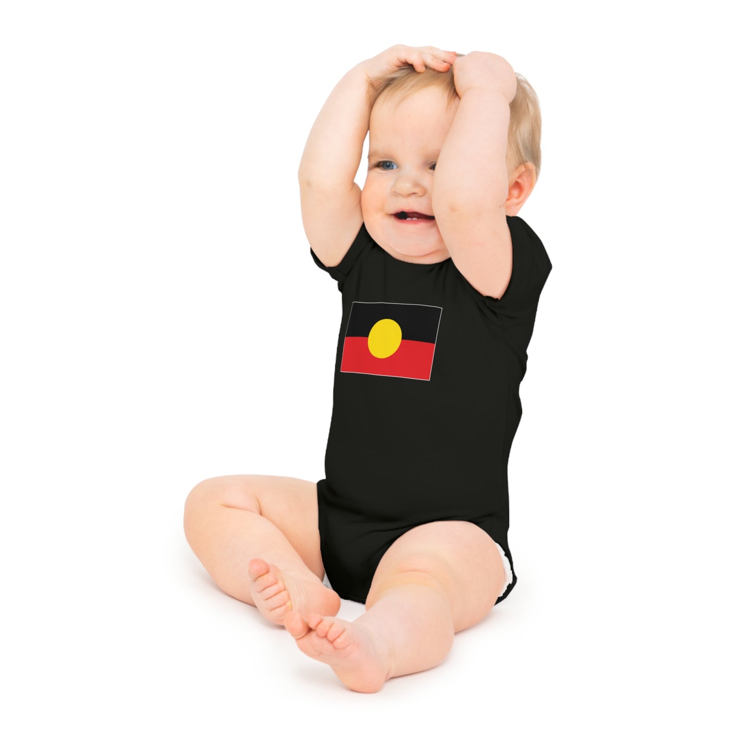 Aboriginal Flag Baby Bodysuit